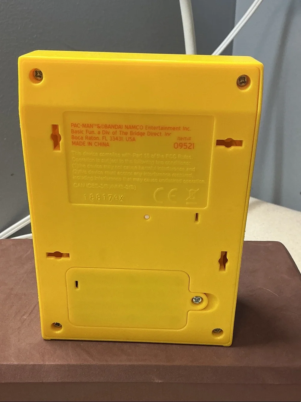 Pac-Man Portable Handheld Game Console in Yellow